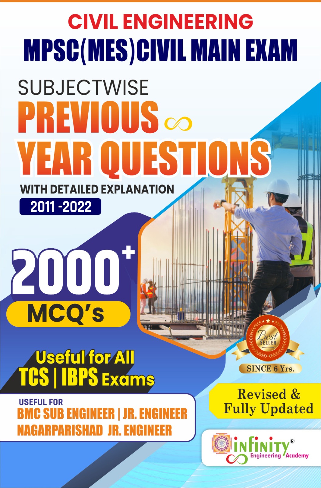 MPSC(MES) CIVIL Main Exam Subjectwise Previous Year questions With Detailed Explanation (2000+ MCQ'S)-2011-2022